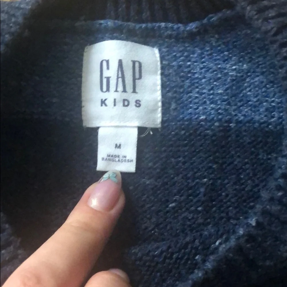 Gap Navy blue star and stripe sweater